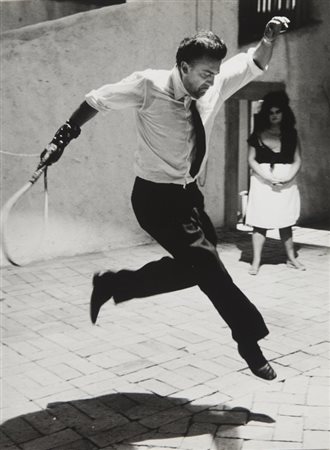 TAZIO SECCHIAROLI (1925-1988) Federico Fellini sul set del film 8 ½1963stampa...