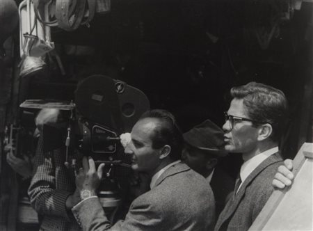VITALE EZIO (-) Pier Paolo Pasolini sul set del film "Mamma Roma"1962stampa...