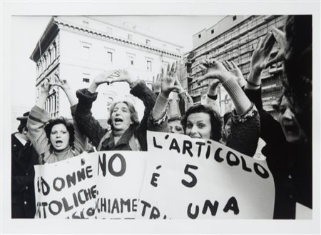 AGOSTI PAOLA (1947-) Adele Faccio ed Emma Bonino30-3-1976, Romastampa...