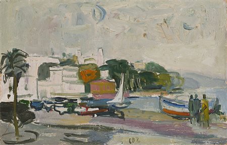 Carlo Dalla Zorza (Venezia 1903 - 1977) - "S.Margherita Ligure" 14.05.1950...