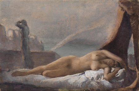 Baccio Maria Bacci (Firenze 1888 - 1974) FEDRA olio su tela, cm 32x48 firmato...