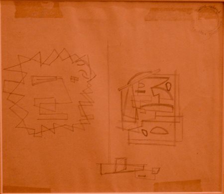 ATANASIO SOLDATI Parma 1896 -1953 Composizione disegno su carta / Archivio...