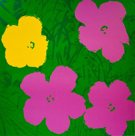 ANDY WHARHOL Pittsburgh 1928 1987 Flowers Serigrafia su carta / autentica...