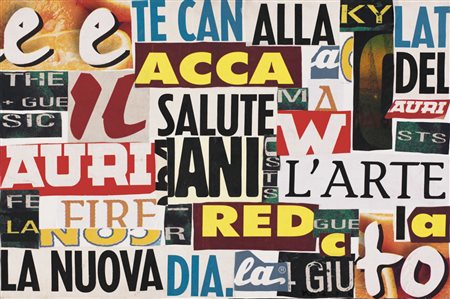 LUCIA MARCUCCI Firenze 1933 Viva l'arte, 2007 collage di tele stampate su...