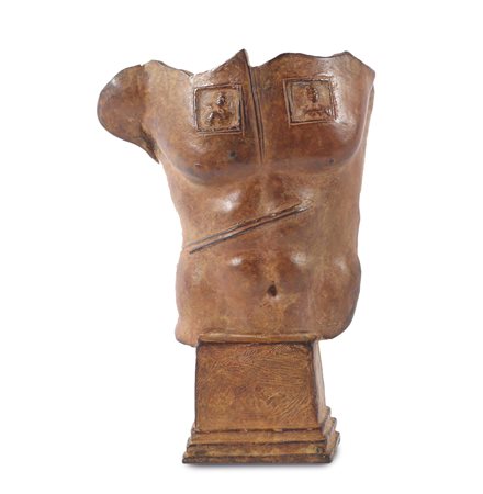 Igor Mitoraj (1944-2014), Frammento di torso, 1998, bronzo, cm 15x10x5...