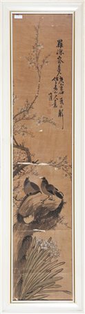 Arte Cinese Xiao Peng (1812 - anno di morte non noto) Anatre mandarine di...