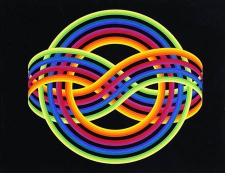JOEL STEIN, 1926 - 2012, Variations 70, Cercle et progression polychrome,...