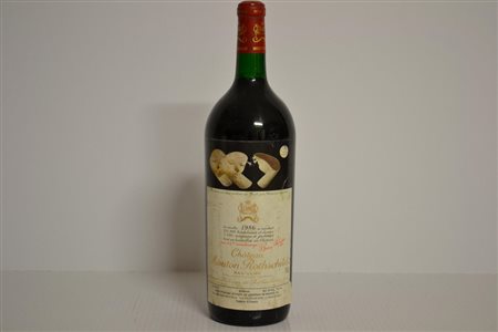 Chateau Mouton Rothschild 1986 Pauillac, 1er Cru Classe1 bt MgEEtichetta...