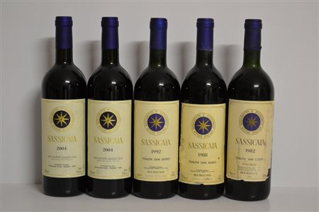 Sassicaia Tenuta San Guido Bolgheri Sassicaia, DOC2004 - 2 bt1992 - 1 bt1988...