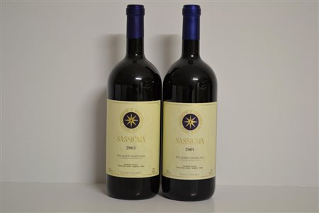 Sassicaia Tenuta San Guido Bolgheri Sassicaia, DOC2003 - 1 bt Mg 2001 - 1 bt...