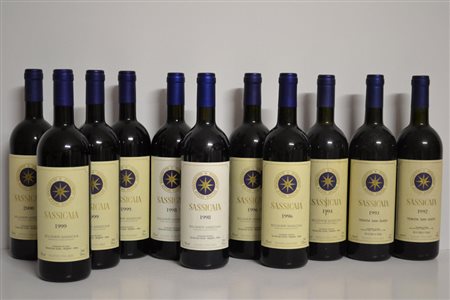 Sassicaia Tenuta San Guido Bolgheri Sassicaia, DOC2000 - 1 bt1999 - 3 bt1998...