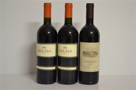 Selezione Toscana Solaia 1989 - 2 btOrnellaia 1986 - 1 bt3 btEOrnellaia 1986...