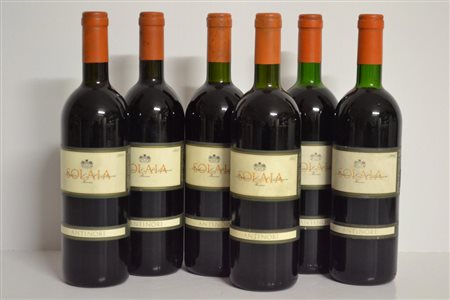 Solaia Antinori Toscana, IGT1988 - 2 bt1987 - 2 bt1986 - 2 bt6 btEEtichette...