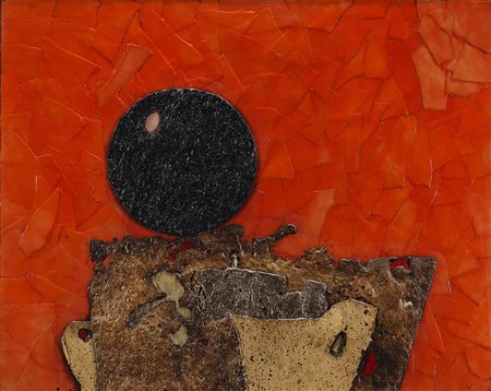 Roberto Crippa (Monza 1921 - Bresso 1972) - "Sun Landscape" 1965 olio,...