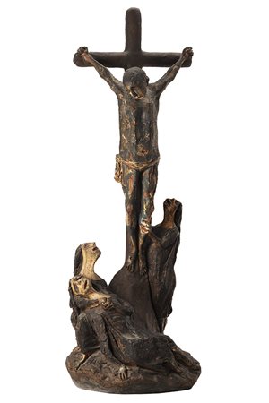 Agenore Fabbri (Pistoia 1911 - Savona 1998) - "Crocefissione I" 1953 scultura...