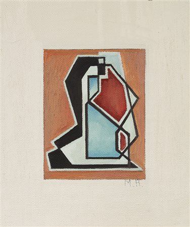 Mario Radice (Como 1898 - 1987) - "Comp. R.S.A.R.D" 1969 ca. olio su tela, cm...