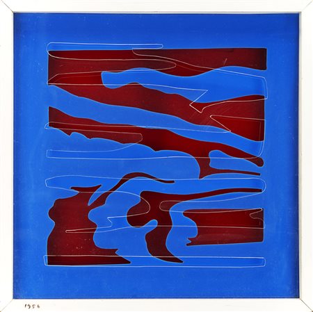 Remo Bianco (Milano 1922 - 1988) - "3D" anni '50 plexiglass sovrapposto e...