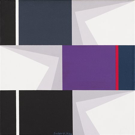 Oswaldo Subero (Caracas 1934) - "Pintura bidimensional n.308" 1987 acrilico...