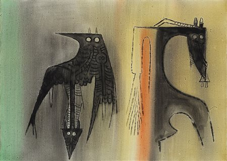 Wifredo Lam (Sagua La Grande 1902 - Parigi 1982) - "À la fin de la question"...