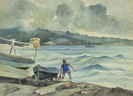 Carlo Domenici, Livorno 1897 - Portoferraio 1981, Golfo di Portoferraio -...