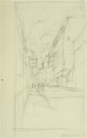 Alberto Giacometti, Borgonovo, Svizzera 1901 - Coira 1966, Strada 1952,...