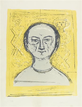 Massimo Campigli, Berlino 1895 - Saint Tropez 1971, Autoritratto 1965,...