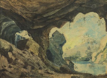 Thayaht e Ram, - , La grotta della figlia di Iorio 1924 c.a., Tecnica mista...