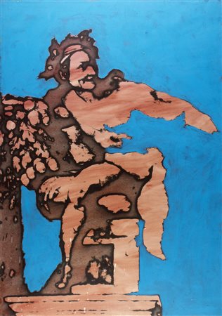 TANO FESTA Roma 1938 - 1988 Da Michelangelo, 1987 Acrilico su tela...