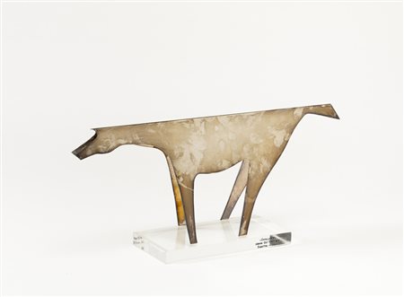 Gio Ponti (Milano 1891 - 1979) - Cavallino in metallo argentato, esecuzione...