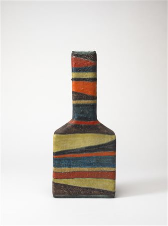 Guido Gambone (1909 - 1969) - Grande vaso in ceramica smaltata con decoro a...