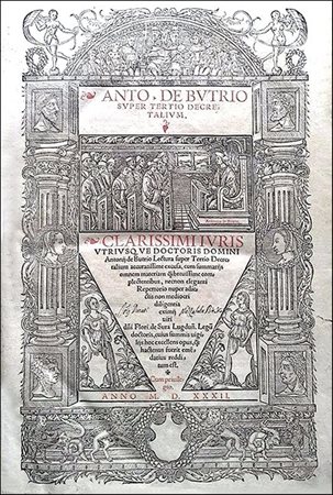BUTRIO'S COMMENTARY ON POPE GREGORY IX'S DECRETALSDe Butrio, Antonio.Lectura...