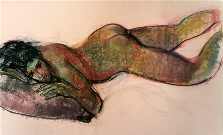 Italo Gilardi "Nudo " Tecnica mista su carta cm 50x70