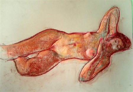 Italo Gilardi "Nudo2 " Tecnica mista su carta cm 50x70