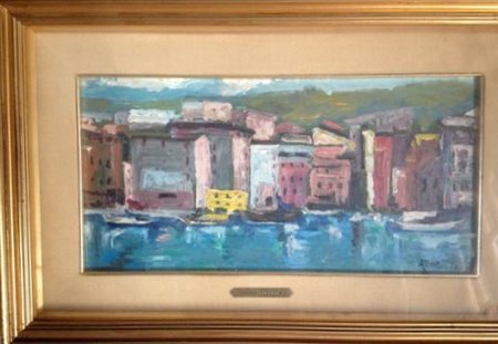 Laura Albertini "Camogli" olio su tavola cm. 20x40