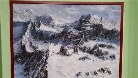 Mauro Pani" Rombo tra le montagne" acrilici su tela cm 60x80