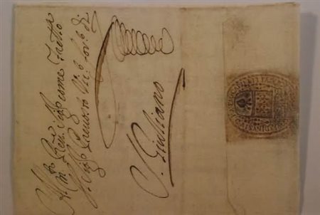 PREFILATELIA - 1768, lettera da Milano per S. Giuliano con bel sigillo del...