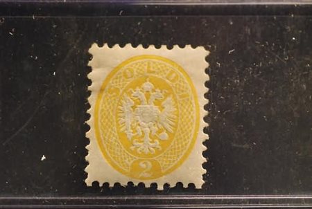 LOMBARDO VENETO - 1865, 2 soldi giallo (41). (A. Diena).(GOMMA ORIGINALE)