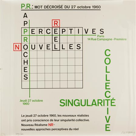 RESTANY PIERRE (1930 - 2003) Edizione: 444/600. Entro teca di plexiglass....
