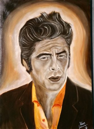 Kurt Vincenzi,"Benicio" Acrilici su tela cm 70x50.Autentica dell'artista su foto