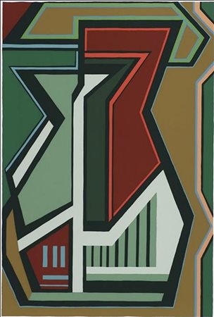 RADICE MARIO (1898 - 1987) Composizione A.N.F. 1988. Serigrafia. Cm 50,00 x...