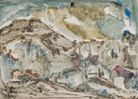 ZINA ANZALONI ACQUARELLO "natura morta". Datato 1964 Misure: cm 60 x 43