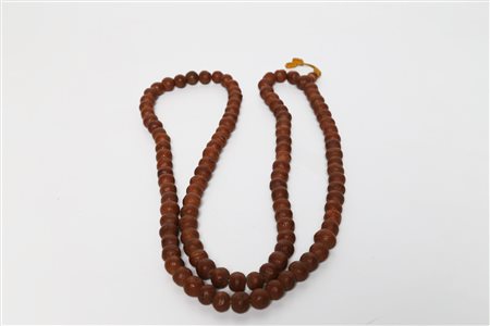 Arte Himalayana Mala in semi di bodhi Tibet, XIX secolo. -. Cm 66,00. Rosario...