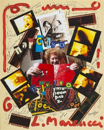 Lucia Marcucci (Firenze 1933) Narciso diviso 1999 Collage e acrilico su...