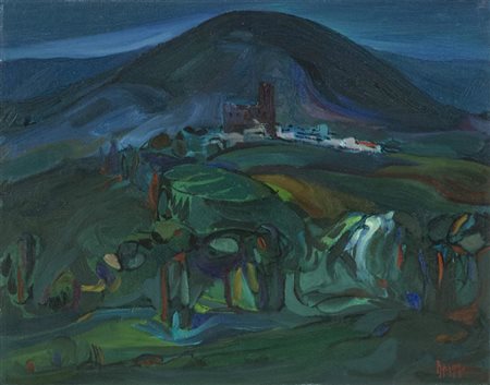 Vincenzo Balsamo (Brindisi 1935) Colli Toscani Olio su tela, cm. 40x50...