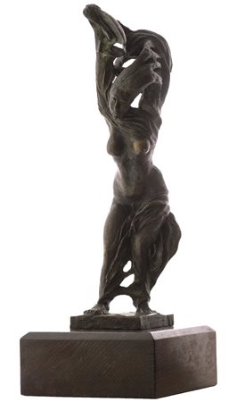 Pericle Fazzini (Grottammare (Ap) 1913 Roma 1987) Nudo femminile Bronzo, cm....