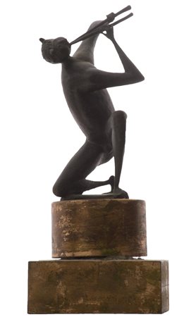 Marcello Mascherini (Udine 1906 Padova 1983) Fauno Bronzo di cm. 18x10x10, su...