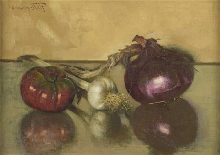 Antonio Maria Aspettati (Firenze 1880 1949) Natura morta Olio su cartone, cm....