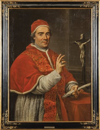 PORTA GIOVANNI DOMENICO (1722-1780) Ritratto di Papa Clememte XIVolio cm....