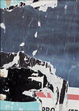 MIMMO ROTELLA Catanzaro 1918 - Milano 2006 Pro center 1998 Decollage su tela...