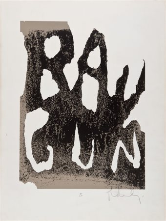 CLAES OLDENBURG Stoccolma 1929 Raw gun 1972 Litografia ex 29/50 Misure del...